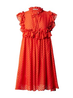 Jednofarebné priliehavé šaty bez rukávov Stella Nova - červená