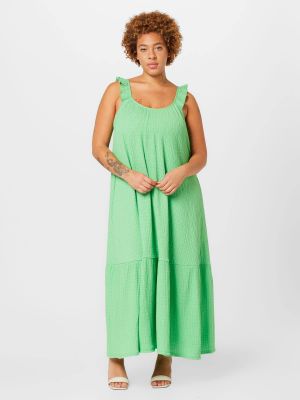 Φόρεμα Pieces Curve πράσινο