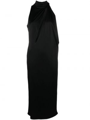 Миди рокля Versace черно
