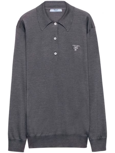 Poloshirt Prada grå