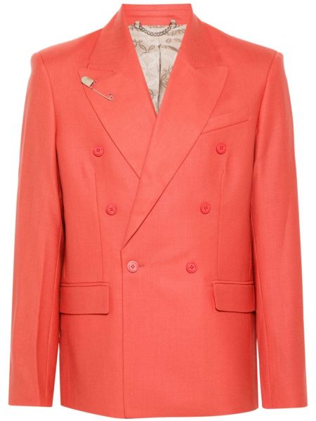 Dobbeltradet blazer Charles Jeffrey Loverboy rød