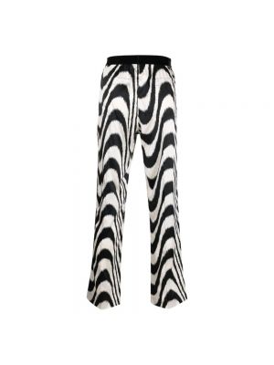 Pantalones de seda con estampado con estampado abstracto Tom Ford