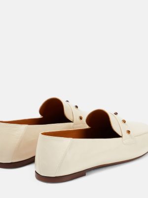 Leder loafer Chloã© weiß