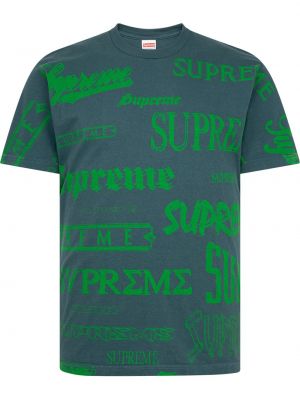Тениска Supreme зелено