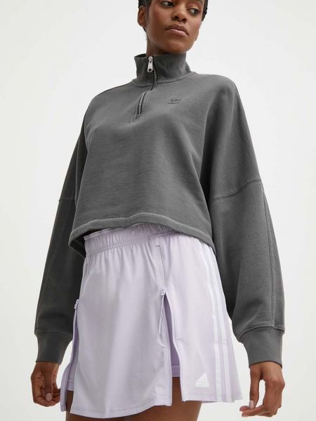 Mini spódniczka Adidas fioletowa