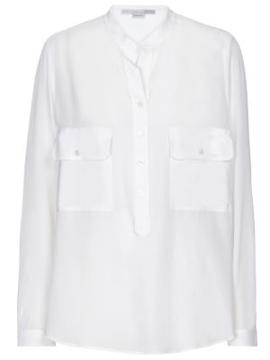 Копринена блуза Stella Mccartney бяло