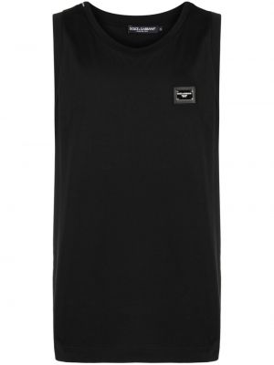 Pamučna košulja Dolce & Gabbana crna