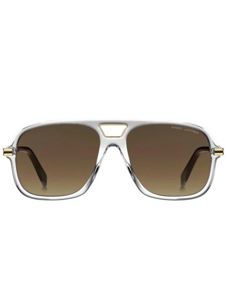 Okulary przeciwsłoneczne z kryształkami Marc Jacobs brązowe