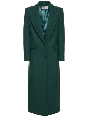 Вълнено палто Michael Kors Collection зелено