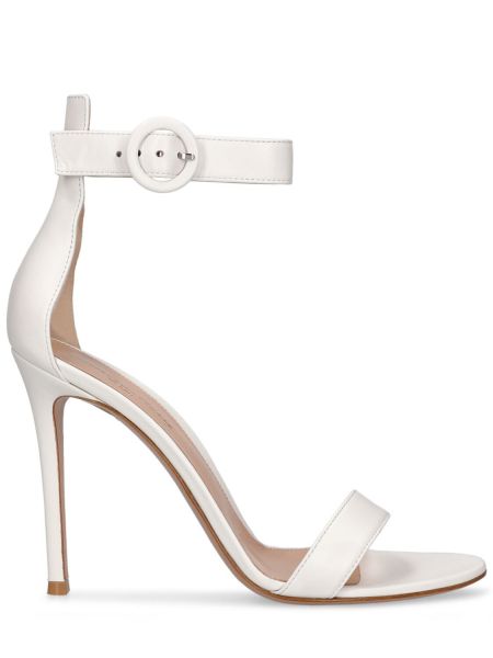 Sandalias de cuero Gianvito Rossi blanco