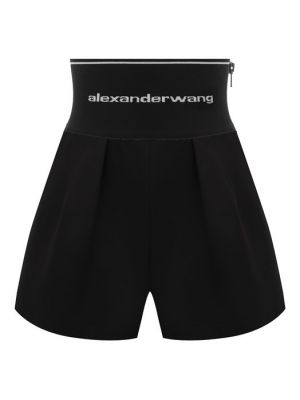 Хлопковые шорты Alexander Wang черные