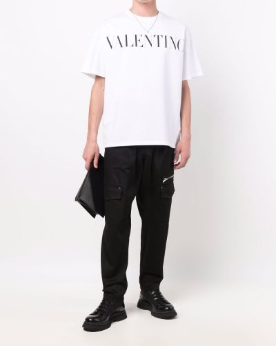 Camiseta con estampado Valentino blanco