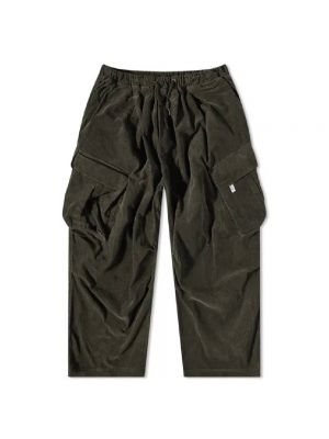 Вельветовые брюки карго Anglan зеленые
