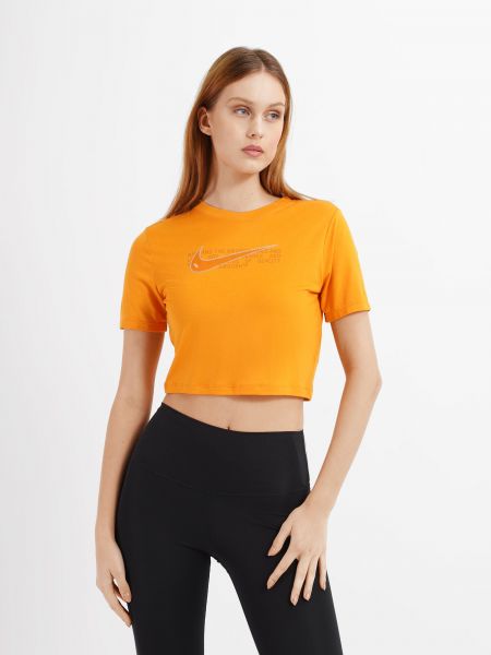 Оранжевая спортивная футболка Nike