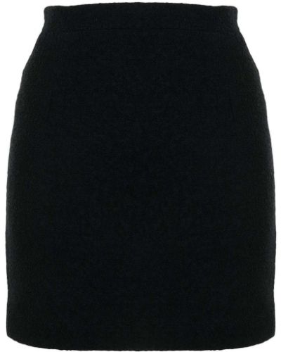 Spódnica dopasowana bawełniana Alessandra Rich czarna