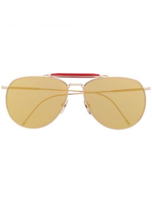 Thom Browne Eyewear gafas de sol con montura estilo aviador - Dorado