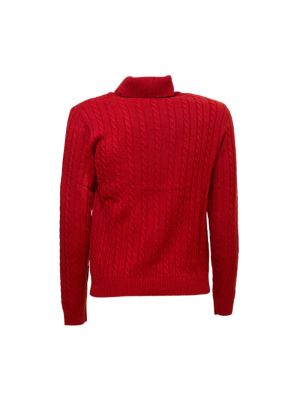 Jersey cuello alto de punto con cuello alto de tela jersey Sun68 rojo
