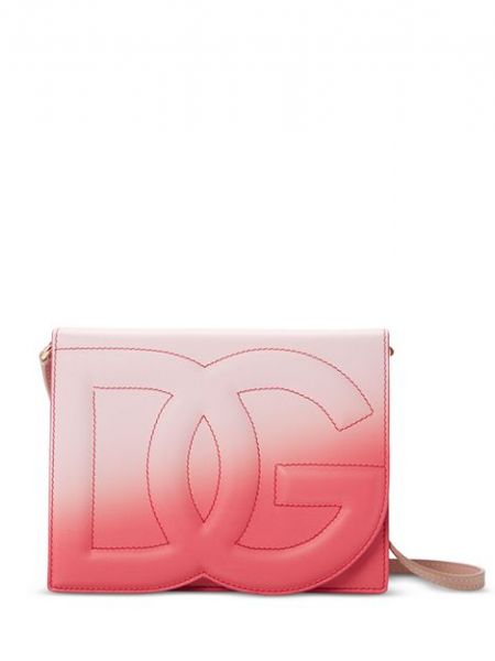 Кожаный рюкзак Dolce & Gabbana розовый
