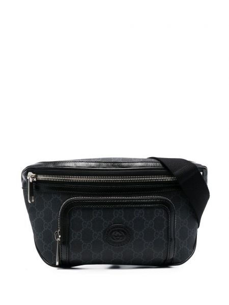 Farvet taske Gucci sort