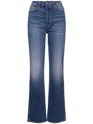 Voľné džínsy s vysokým pásom Re/done modrá