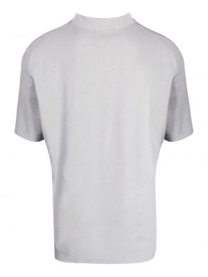 T-shirt aus baumwoll mit v-ausschnitt Sease grau