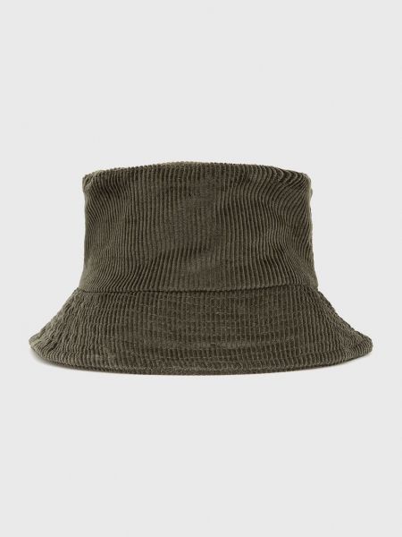 Pălărie din velur din bumbac Sisley verde