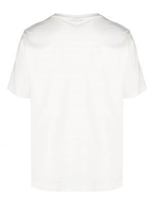 T-shirt brodé en coton Autry blanc