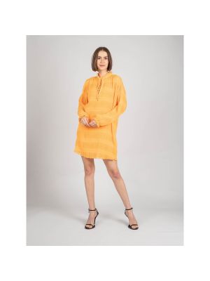 Mini ruha Patrizia Pepe narancsszínű