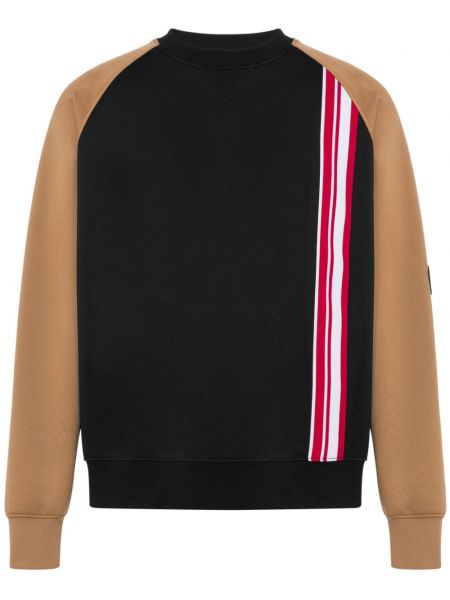 Dugi sweatshirt s okruglim izrezom Moschino crna