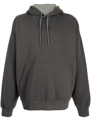 Sudadera con capucha con cordones Izzue gris