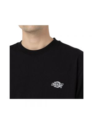 Camiseta de manga larga de algodón Dickies negro