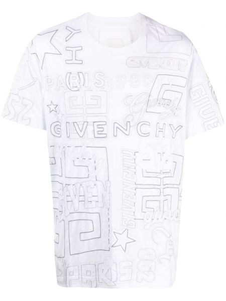 Pamuk işlemeli tişört Givenchy