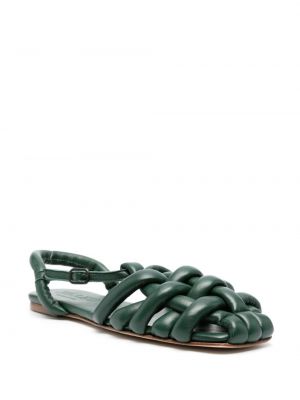 Kožené sandály Hereu zelené
