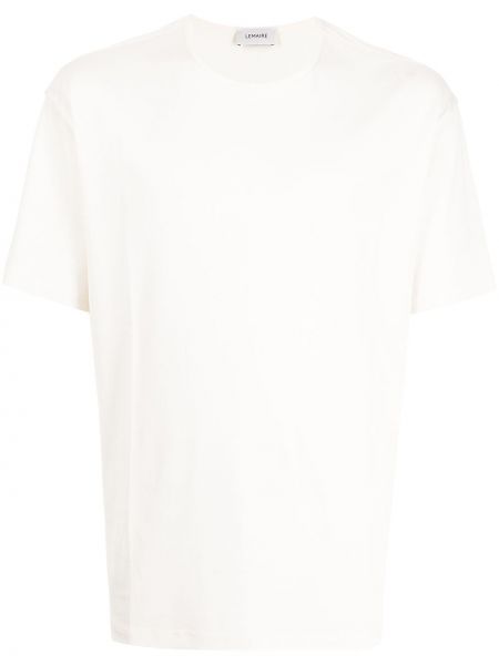 Camiseta de algodón Lemaire blanco