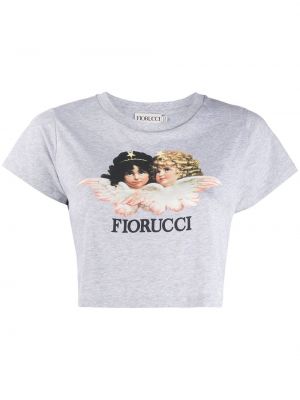 Укороченная футболка винтажная Fiorucci
