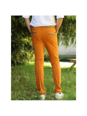 Pantalones chinos slim fit Mason's naranja