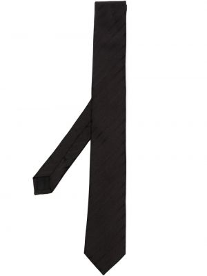 Žakárová kravata Saint Laurent čierna