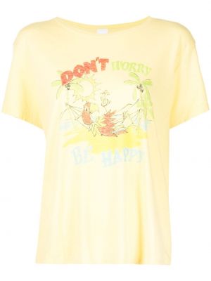 Camiseta manga corta Re/done amarillo