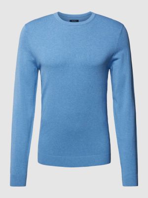 Dzianinowy sweter z wiskozy Mcneal błękitny