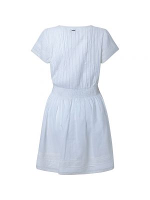 Джинсовое платье с коротким рукавом Pepe Jeans белое