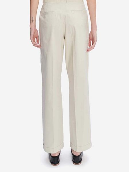Jednobarevné bavlněné kalhoty A.p.c. béžové