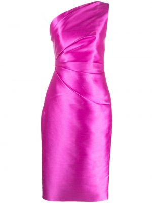 Сатенена миди рокля Solace London розово