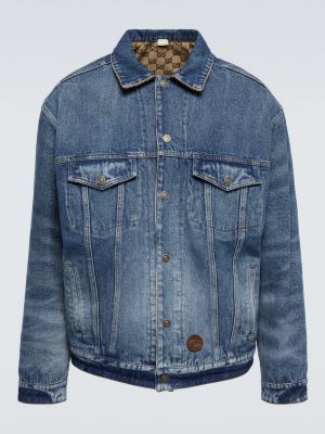 Reverzibilna traper jakna Gucci plava