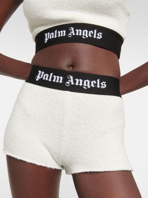 Bavlnené šortky Palm Angels biela
