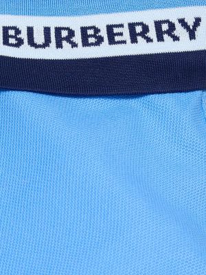 Памучна поло тениска на райета Burberry
