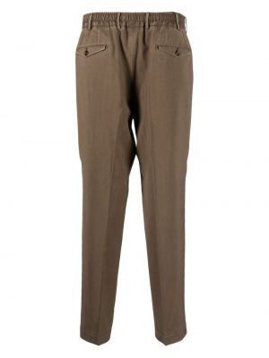 Vlněné kalhoty Dell'oglio hnědé