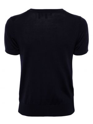 T-shirt en tricot avec manches courtes Theory bleu