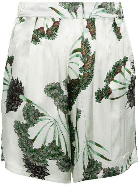 Kvetinové šortky s potlačou Société Anonyme zelená
