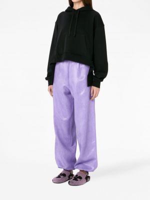 Spodnie relaxed fit Jw Anderson fioletowe