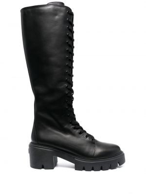 Bottes en cuir Stuart Weitzman noir